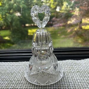 Price Etched Crystal Heart Bell